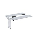 Ver imagem 1 de Complemento de Mesa Plataforma para Coworking para 2 Pessoas 150x120 150cm Industrial Cinza e Branco