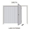 Portão de Aço Contrapeso com Painel em Chapa Frisada 220x285x12 - 5