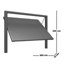 Ver imagem 4 de Portão de Aço Contrapeso com Painel em Chapa Frisada 220x285x12