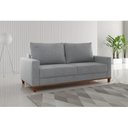 Ver imagem 1 de Sofá Living 3 Lugares 1,8m Linho Lívia