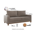 Ver imagem 4 de Sofá Living 3 Lugares 1,8m Linho Lívia