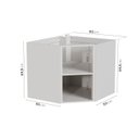 Ver imagem 2 de Balcão Canto Oblíquo Planejado sem Tampo sem Rodapé Puxador 150cm Ipanema CabeCasa MadeiraOriginals
