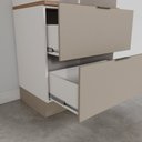 Ver imagem 4 de Torre Quente 2 Nichos Forno e Microondas com Rodapé Puxador 150cm Ipanema CabeCasa MadeiraOriginals