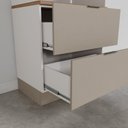 Ver imagem 3 de Torre Quente Planejada 2 Nichos Forno e Microondas com Rodapé Puxador 150cm Ipanema CabeCasa MadeiraOriginals Madeir
