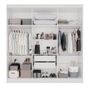 Ver imagem 5 de Guarda-Roupa Casal 6 Portas 2 Gavetas França Branco