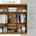 Ver imagem 7 de Guarda-Roupa Casal 6 Portas 2 Gavetas França Cinamomo