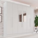 Ver imagem 2 de Guarda-roupa Casal com Espelho 6 Portas 2 Gavetas França