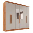Ver imagem 3 de Guarda-roupa Casal com Espelho 6 Portas 2 Gavetas França