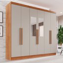 Ver imagem 2 de Guarda-roupa Casal com Espelho 6 Portas 2 Gavetas França