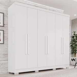 Guarda-roupa Casal 6 Portas 2 Gavetas França