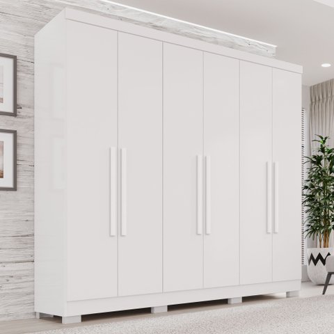 Guarda-Roupa Casal 6 Portas 2 Gavetas França