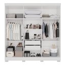 Ver imagem 5 de Guarda-roupa Casal 6 Portas 2 Gavetas França