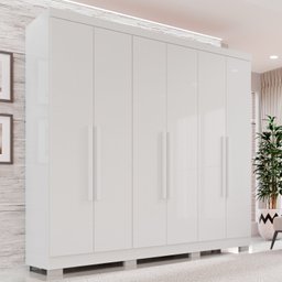 Guarda-roupa Casal 6 Portas 2 Gavetas França - 2