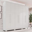 Ver imagem 2 de Guarda-roupa Casal 6 Portas 2 Gavetas França