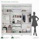 Ver imagem 6 de Guarda-Roupa Casal 6 Portas 2 Gavetas com Pés França Branco