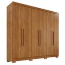 Ver imagem 3 de Guarda-Roupa Casal 6 Portas 2 Gavetas com Pés França Cinamomo