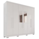 Ver imagem 4 de Guarda-roupa Casal com Espelho 6 Portas 2 Gavetas França