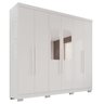 Guarda-roupa Casal com Espelho 6 Portas 2 Gavetas França - 4