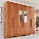 Ver imagem 2 de Guarda-roupa Casal com Espelho 6 Portas 2 Gavetas França