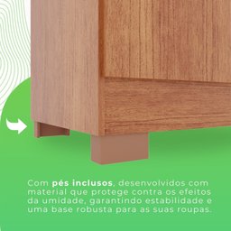 Guarda-roupa Casal com Espelho 6 Portas 2 Gavetas França - 13