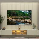 Ver imagem 6 de Estante e Home Theater Ripado para TV até 84 Polegadas com 100% MDF 230cmx250cm Led Majestade Luminare Bege White/Off