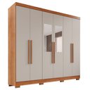 Ver imagem 3 de Guarda-roupa Casal com Espelho 6 Portas 2 Gavetas França