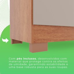 Guarda-roupa Casal com Espelho 6 Portas 2 Gavetas França - 13