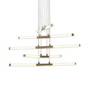 Ver imagem 3 de Luminária Pendente Constel Dourado e Branco Lustre Led 3000k
