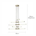 Ver imagem 4 de Luminária Pendente Constel Dourado e Branco Lustre Led 3000k