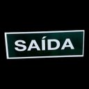 Ver imagem 2 de Placa de Sinalização Saida 15x30 Cm Preta Letra Branca