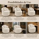 Ver imagem 5 de Poltrona Sala Orgânica Confortável Reforçada Bouclé Quarto