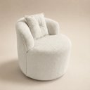 Ver imagem 2 de Poltrona Sala Orgânica Confortável Reforçada Bouclé Quarto