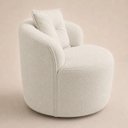 Ver imagem 4 de Poltrona Sala Orgânica Confortável Reforçada Bouclé Quarto