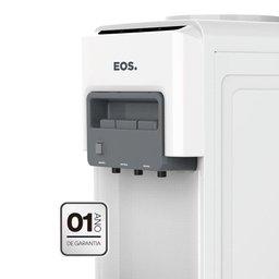 Bebedouro de Mesa para Garrafão Eos Mineralle Eletrônico Água Quente, Natural e Gelada Branco - 4