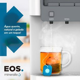 Bebedouro de Mesa para Garrafão Eos Mineralle Eletrônico Água Quente, Natural e Gelada Branco - 7