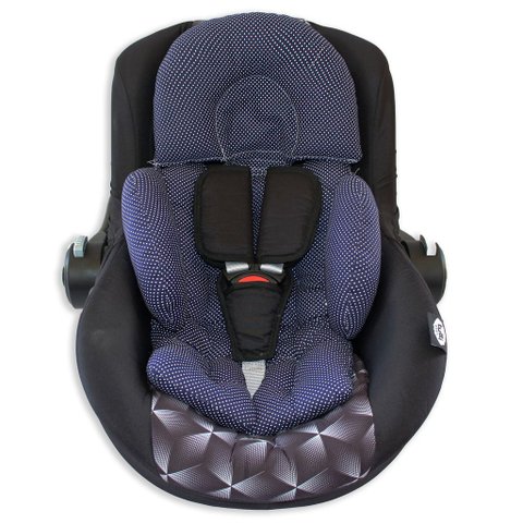 Colchonete de Bebê Conforto- Poá Marinho