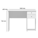 Ver imagem 3 de Mesa Escrivaninha 4115 Ambiente Branco Brilho – Qmovi