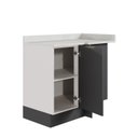 Ver imagem 5 de Balcão de Canto Reto com Tampo com Rodapé Puxador 150cm Ipanema CabeCasa MadeiraOriginals