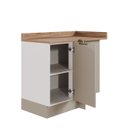 Ver imagem 5 de Balcão de Canto Reto com Tampo com Rodapé Puxador 150cm Ipanema CabeCasa MadeiraOriginals