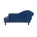 Ver imagem 6 de Recamier Decorativo Divã Amsterdã 147cm Lado Direito Veludo Azul Marinho