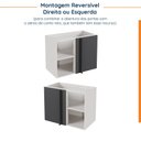 Ver mais imagens de Balcão de Canto Reto sem Tampo sem Rodapé Puxador 150cm Ipanema CabeCasa MadeiraOriginals