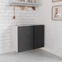 Ver imagem 2 de Balcão de Canto Reto sem Tampo sem Rodapé Puxador 150cm Ipanema CabeCasa MadeiraOriginals