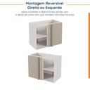 Ver mais imagens de Balcão de Canto Reto sem Tampo sem Rodapé Puxador 150cm Ipanema CabeCasa MadeiraOriginals