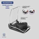Ver imagem 5 de Fatiador de Ovos Utilita 2 em 1 Aço Inox e Polipropileno Dois Formatos de Corte Cinza Tramontina