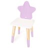 Cadeira Infantil de Madeira Estrela Tamanho G - Lilás - 1