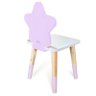 Cadeira Infantil de Madeira Estrela Tamanho G - Lilás - 2