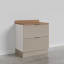 Ver imagem 4 de Balcão 2 Gavetões, Gaveta Auxiliar, Tampo, Rodapé e Puxador 150cm Ipanema CabeCasa MadeiraOriginals