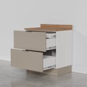 Ver imagem 7 de Balcão 2 Gavetões, Gaveta Auxiliar, Tampo, Rodapé e Puxador 150cm Ipanema CabeCasa MadeiraOriginals