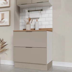 Balcão 2 Gavetões com Tampo e Rodapé Ipanema CabeCasa MadeiraOriginals