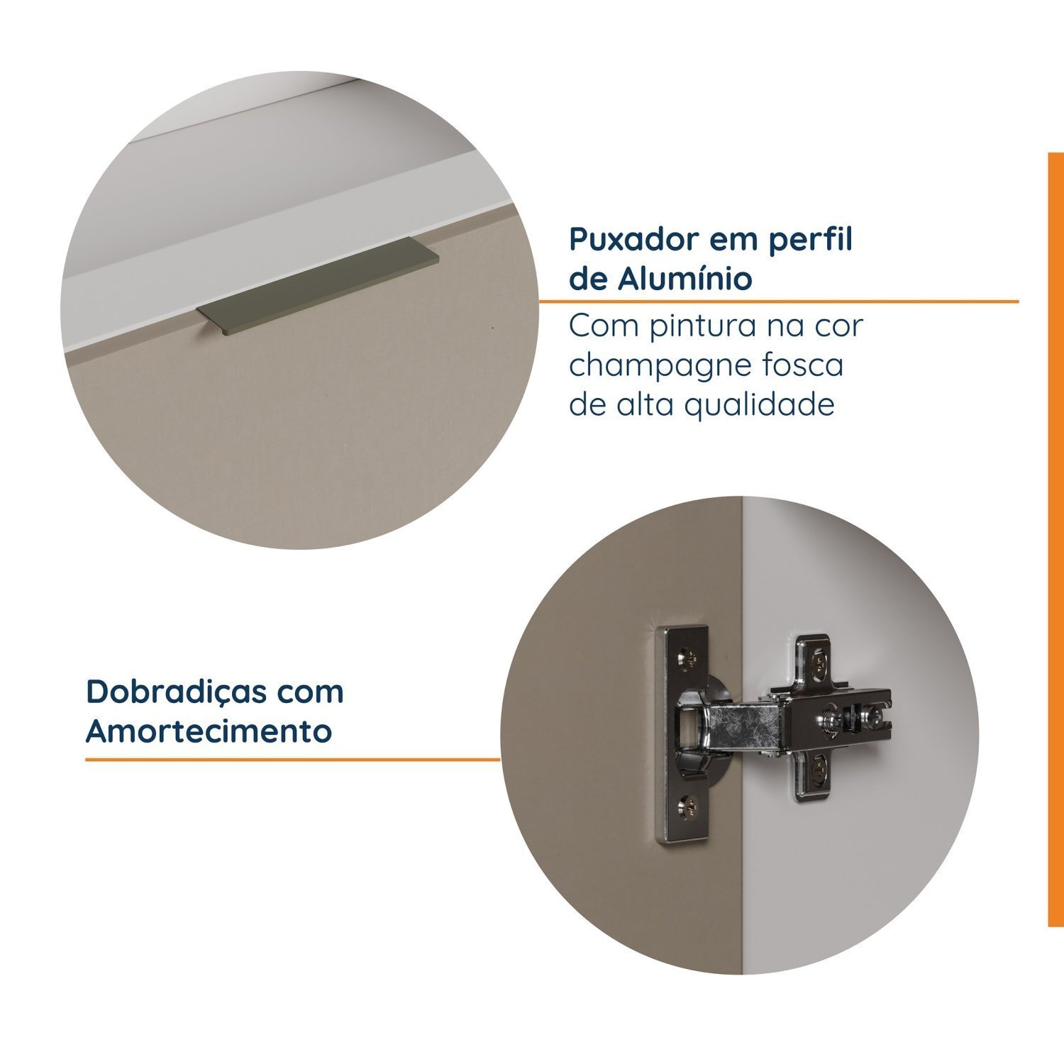 Balcão 2 Gavetões com Gaveta Auxiliar sem Tampo sem Rodapé Puxador 150cm Ipanema Cabecasa Madeiramad - 12